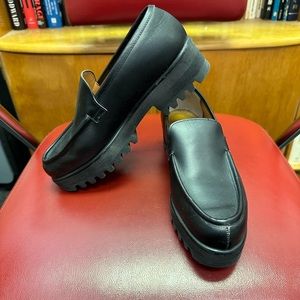 Robert Clergerie, black leather loafers, size 6